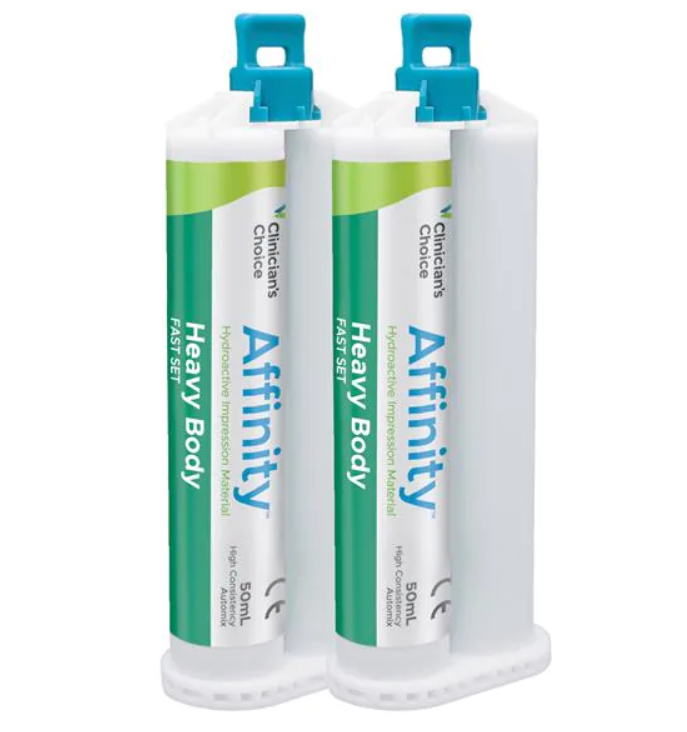 Clinicians Choice 23405 Affinity Impression Material Heavy Body Fast Set 2/Pk 50 mL Clinicians Choice 23405 Affinity Impression Material Heavy Body Fast Set 2/Pk 50 mL